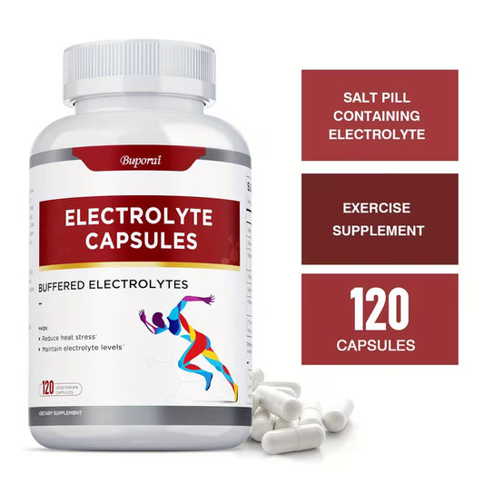 Electrolyte Capsules with Vitamin D | Gluten Free | 120 Capsules Peaceful Pleasures