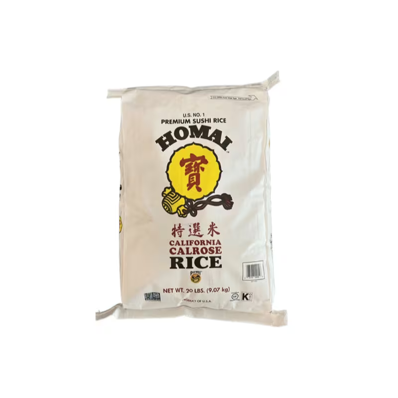 Homai Calrose Premium Sushi Rice 20 lbs | Peaceful Pleasures Peaceful Pleasures