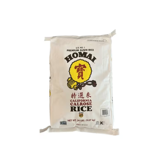 Homai Calrose Premium Sushi Rice 20 lbs | Peaceful Pleasures Peaceful Pleasures