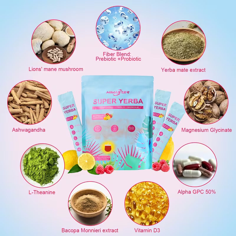 HIMASTER Super Yerba Tea Instant Powder – 30 Packs Peaceful Pleasures