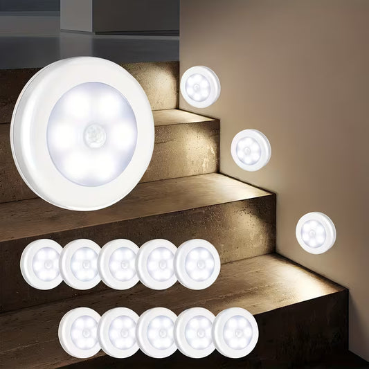 10 Pack LED Motion Sensor Cabinet Light – Battery Powered Peaceful Pleasures