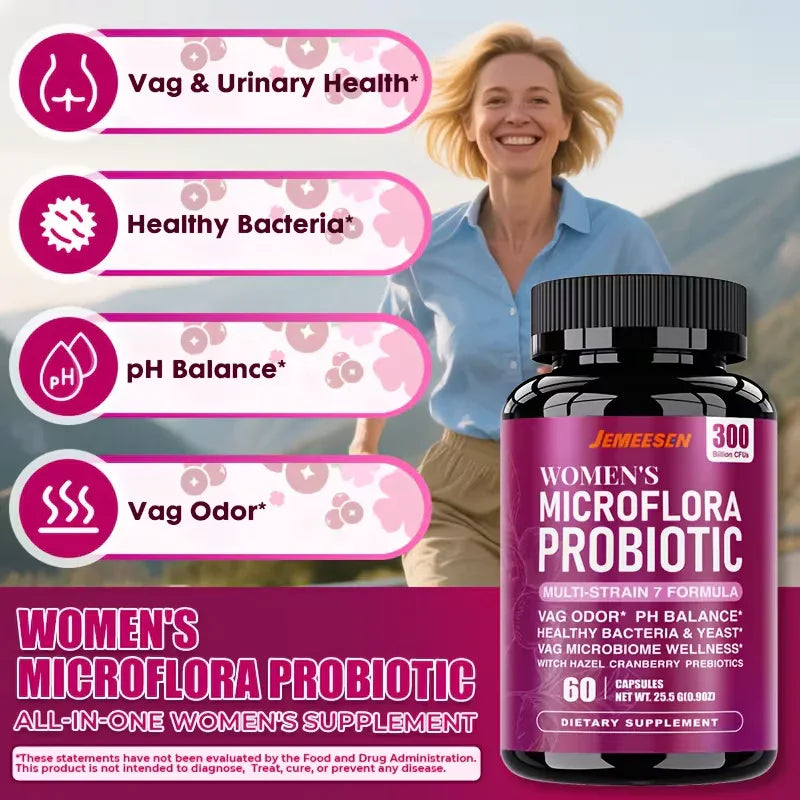 Women's Probiotic & Prebiotic Capsules – 150ct | Gut & pH Balance Peaceful Pleasures