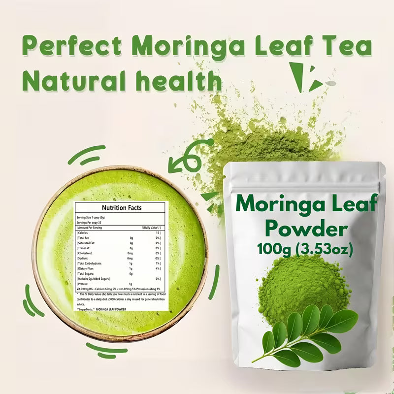 Moringa Green Powder 100G Peaceful Pleasures