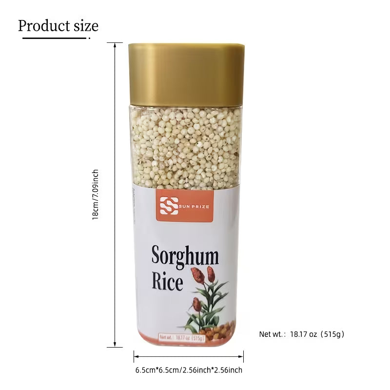 Whole Grain Sorghum Rice | Gluten-Free, Easy-Cook, Airtight Canister Peaceful Pleasures