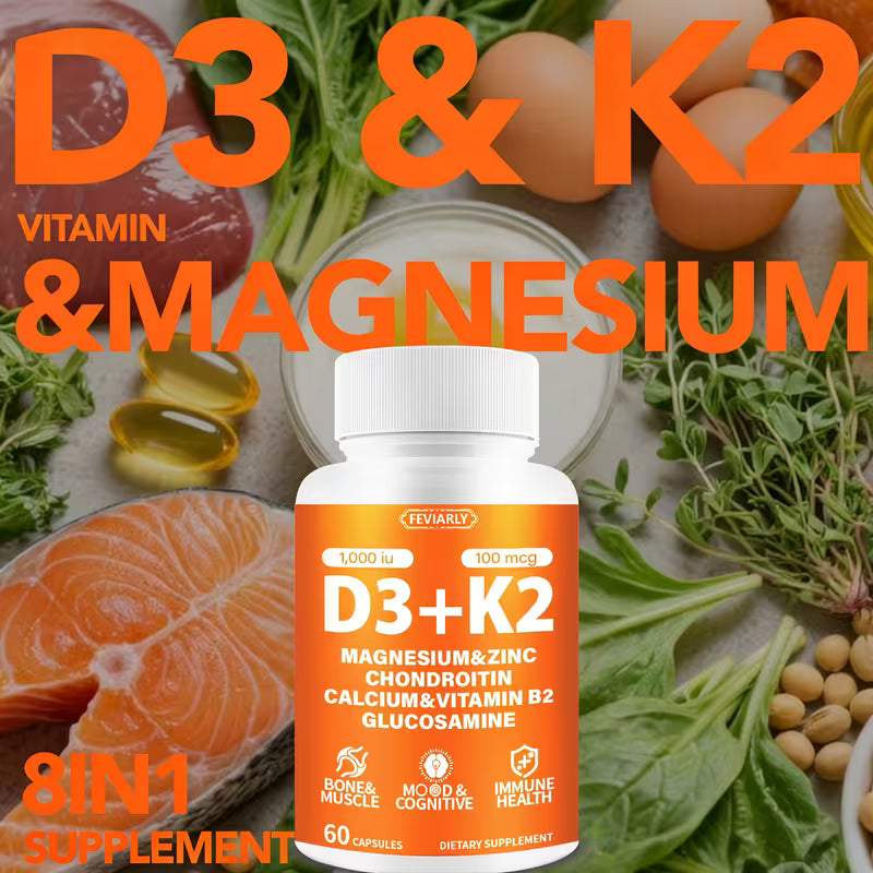 Vitamin D3 K2 Supplement Capsules Peaceful Pleasures