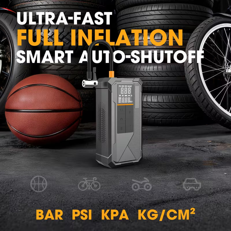 8000mAh Portable Car Jump Starter with Air Compressor Peaceful Pleasures
