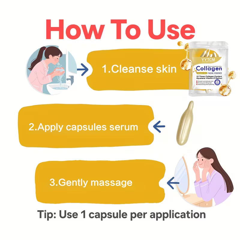 Collagen Firming Capsule Essence for Smooth Skin Skin Care Peaceful Pleasures