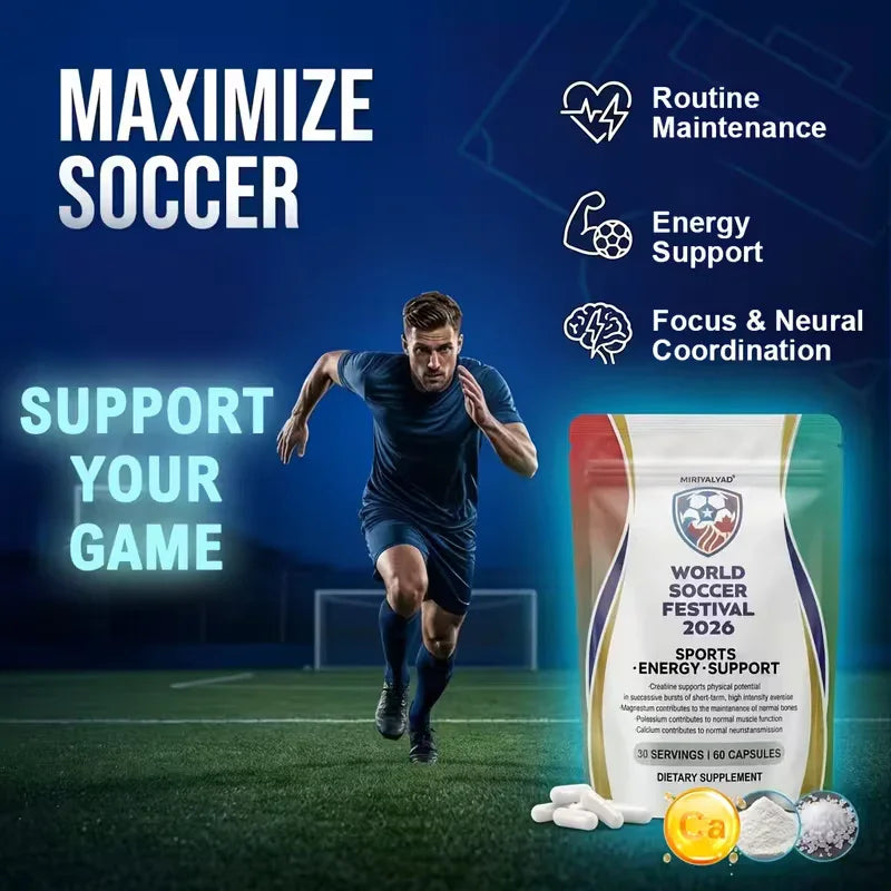 World Soccer Festival 2026 – Performance Capsules (60ct) Peaceful Pleasures