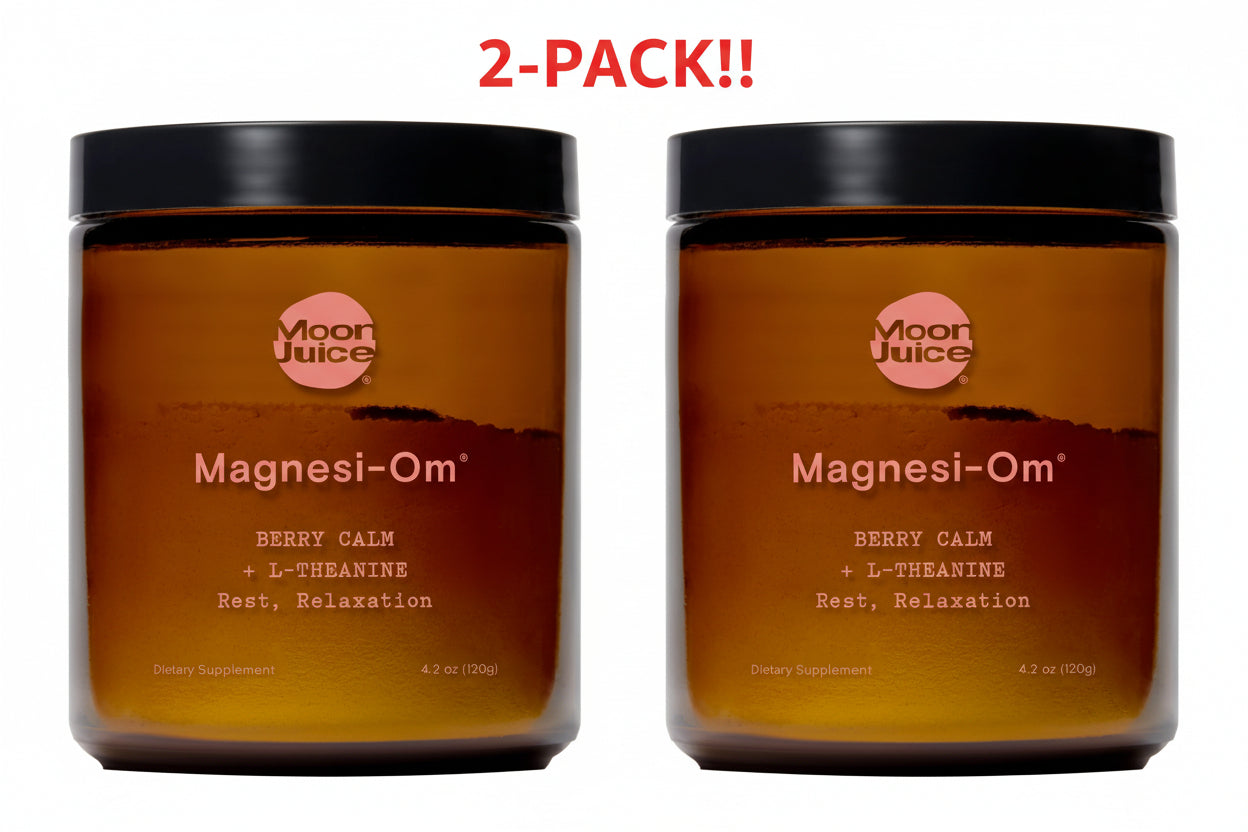 Two jars of Moor Juice Magnesi-Om on a white background with '2-Pack!!' text above.