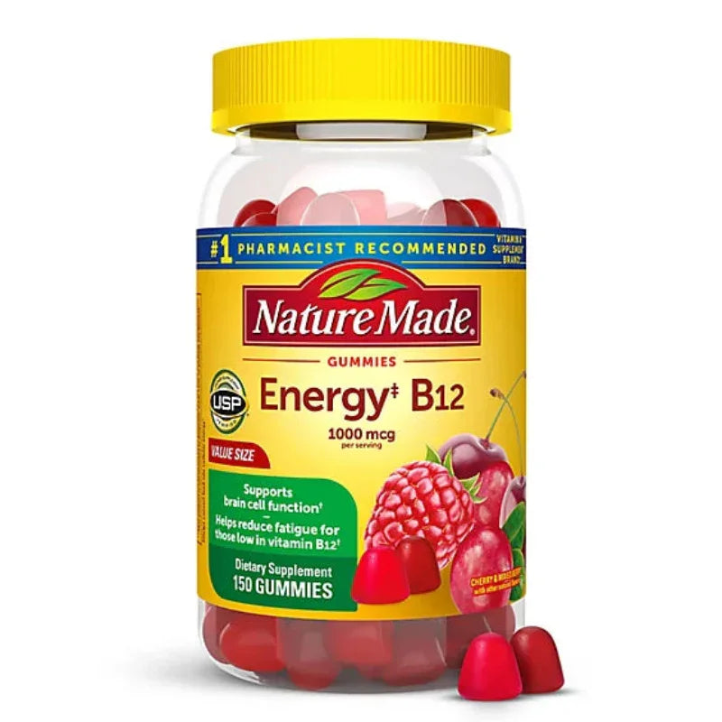Nature Made Adult Gummies Energy B12 1000 Mcg Per Serving Cherry & Mixed Berries - 150 Count Nature Made Adult Gummies Energy B12 1000 Mcg Per Serving Cherry & Mixed Berries - 150 Count
