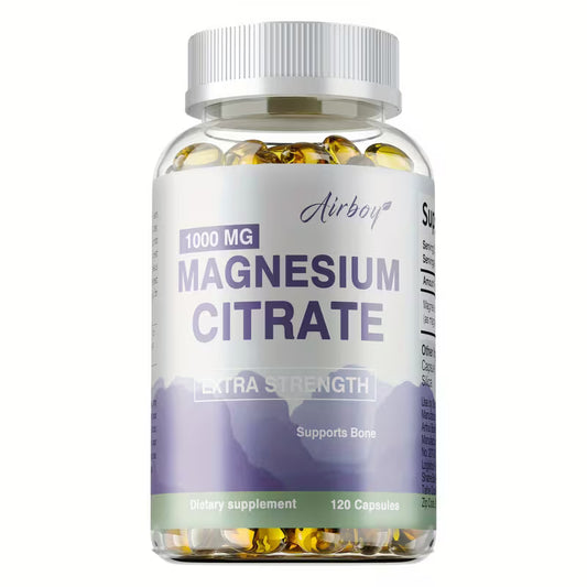 Magnesium Citrate 1000mg – Muscle & Nerve Support, 120 Capsules Peaceful Pleasures