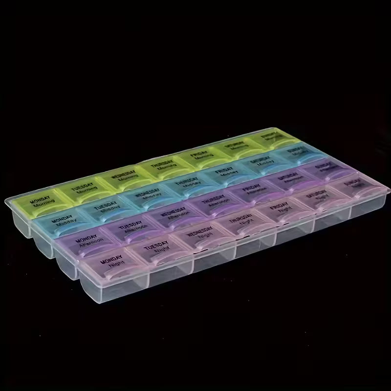 Compact Medicine Organizer - Pill Container for Travel & Home Peaceful Pleasures
