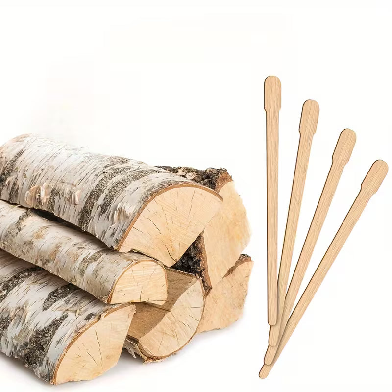 50 Wooden Eyebrow & Facial Hair Remover Sticks Peaceful Pleasures