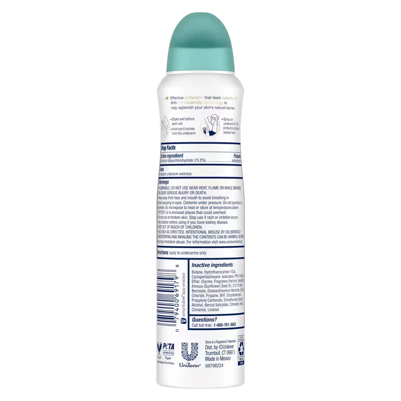 Dove Pear & Aloe Vera Go Fresh Dry Spray Deodorant 3-Pack Peaceful Pleasures