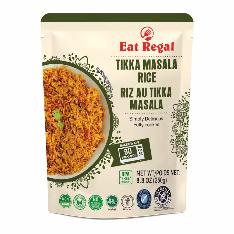 Eat Regal Tikka Masala Rice 8.8oz (Pack of 6) Peaceful Pleasures