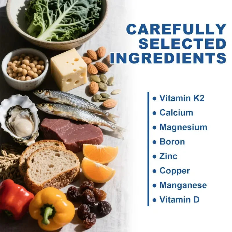 Total Bone Support Supplement – Plant-Based Calcium with Calcium, Magnesium, Zinc, Copper, Manganese, Potassium Peaceful Pleasures