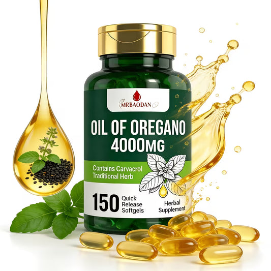 Oregano Oil Softgels 4000mg, 150 Count | Peaceful Pleasures Peaceful Pleasures