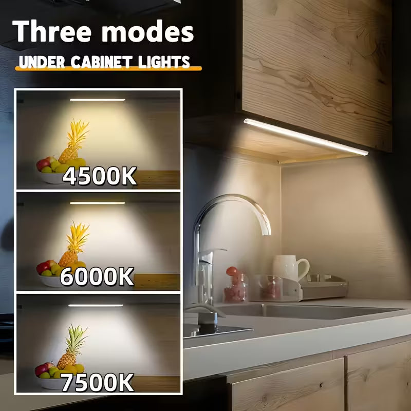 6pcs LED Motion Sensor Cabinet Light – USB Rechargeable Peaceful Pleasures