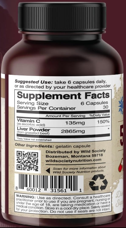 Supplement bottle with label showing 'Supplement Facts' on a dark background