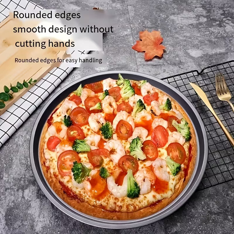 12-Inch Carbon Steel Perforated Pizza Pan Peaceful Pleasures