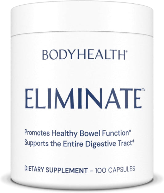BodyHealth Eliminate dietary supplement container on a white background