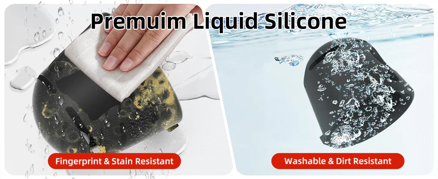 Liquid Silicone Case and 2 Pack HD Films for Nintendo Alarmo Peaceful Pleasures Health and Wellness