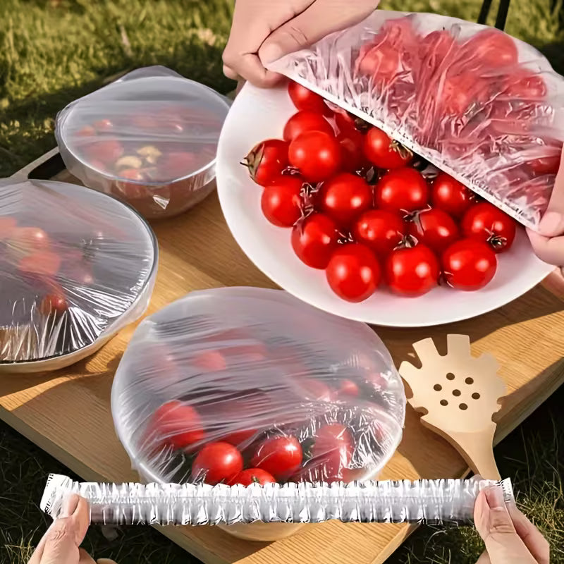 500pcs Reusable Elastic Food Covers – Stretchable Bowl & Plate Covers Peaceful Pleasures