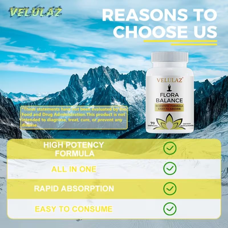 Flora Balance – Gut & Colon Support | Oregano, Black Walnut Peaceful Pleasures