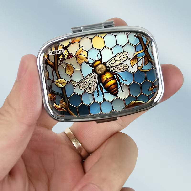 Gold Bee Hummingbird Metal Pill & Jewelry Box (4pcs) Peaceful Pleasures