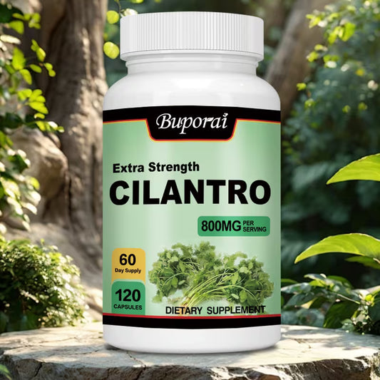 Cilantro 800mg Antioxidant Supplement | Immune Health | 120 Capsules Peaceful Pleasures