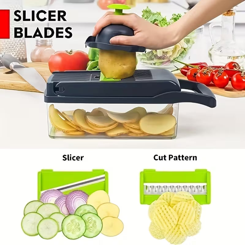 14-in-1 Multifunctional Vegetable Chopper with Container Peaceful Pleasures