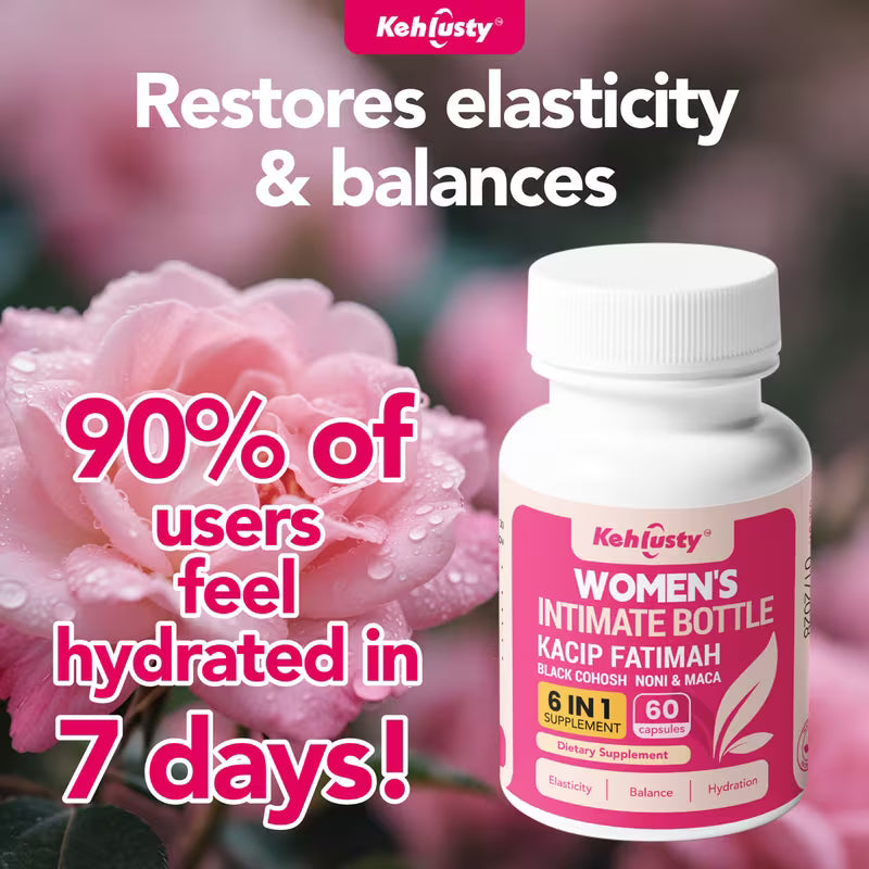 Kehlusty Women's Personal Care Capsules | 6-in-1 Supplement Peaceful Pleasures