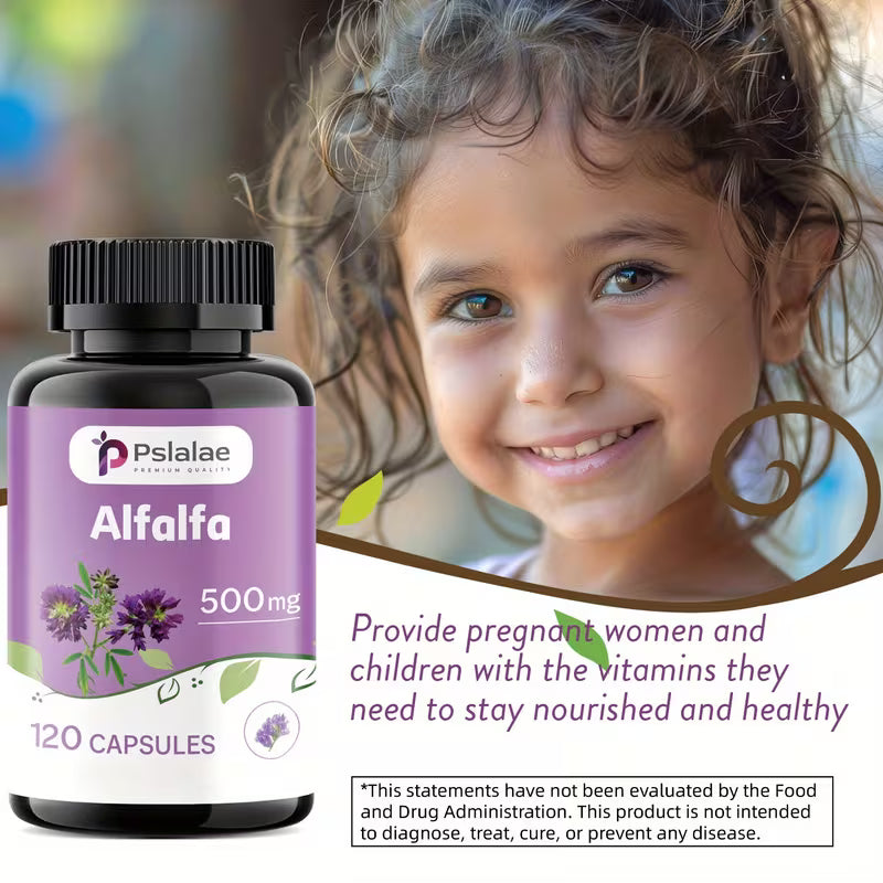 Alfalfa Green Superfood – Digestive Support | 120 Capsules Peaceful Pleasures
