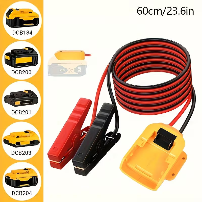 DeWalt Battery Jump Starter Cable with Adapter (18V/20V) Peaceful Pleasures