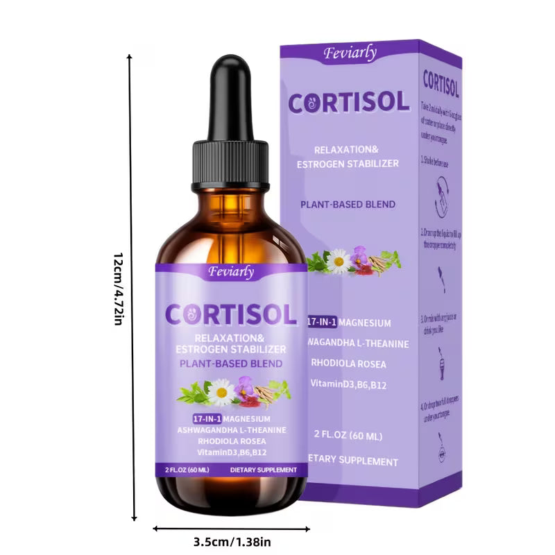 17-in-1 Cortisol Liquid Drops for Women Peaceful Pleasures
