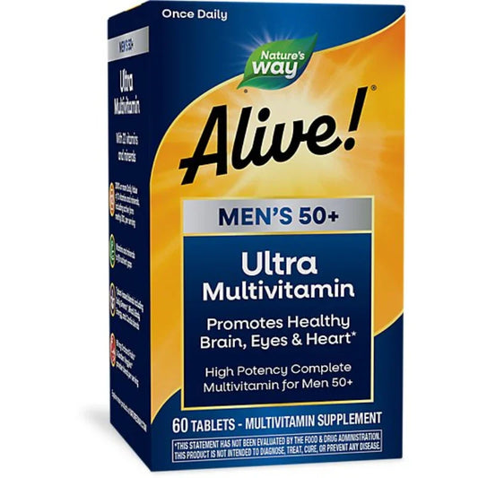 Natures Way Alive Once Daily Men's 50 Plus Multi Ultra - 60 Count Natures Way Alive Once Daily Men's 50 Plus Multi Ultra - 60 Count