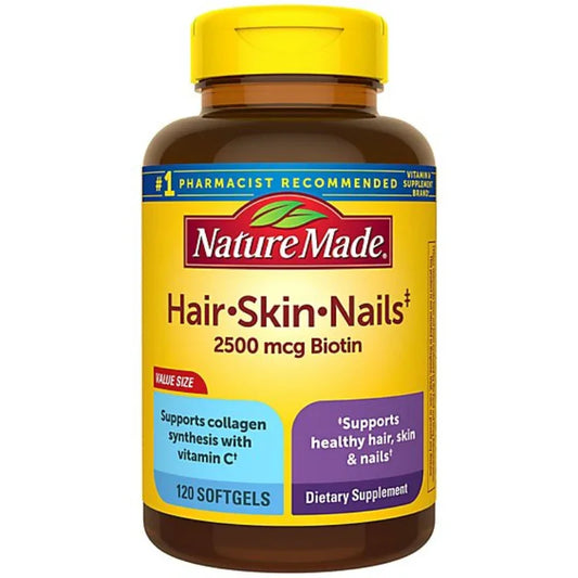Nature Made Nail Skin Hair Soft Gel Vitamin - 120 Count Nature Made Nail Skin Hair Soft Gel Vitamin - 120 Count