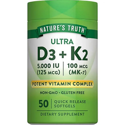 Nature's Truth 100mcg Vitamin K2 - 50 CT Natures Truth 100mcg Vitamin K2 - 50 CT