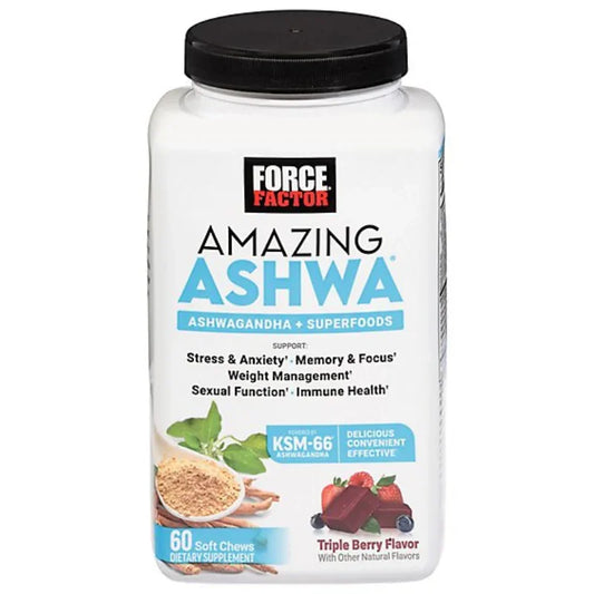 Force Factor Amazing Ashwagandha Chews - 60 CT Force Factor Amazing Ashwagandha Chews - 60 CT