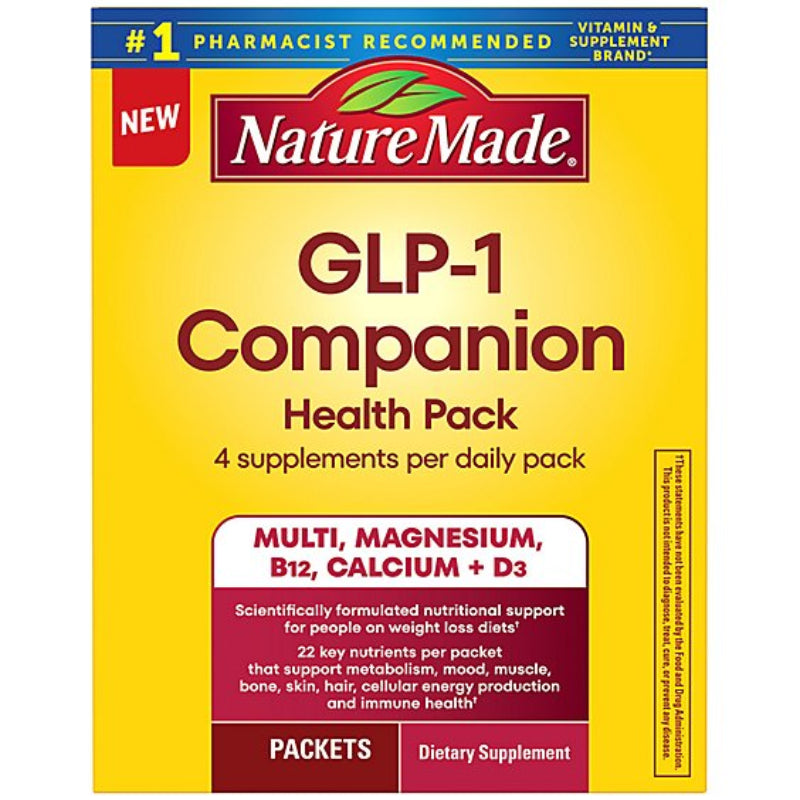 Nature Made GLP-1 Companion Health Pack supplement packaging on a white background