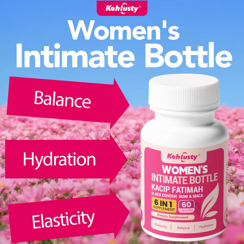 Kehlusty Women's Personal Care Capsules | 6-in-1 Supplement Peaceful Pleasures