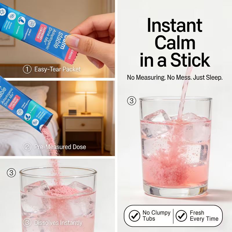 Himaster Calm Drink Mix – Magnesium, Ashwagandha, L-Theanine Peaceful Pleasures
