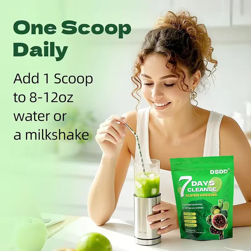 DSDD 7-Day Cleanse Super Greens Powder | Gut Health & Immunity Peaceful Pleasures