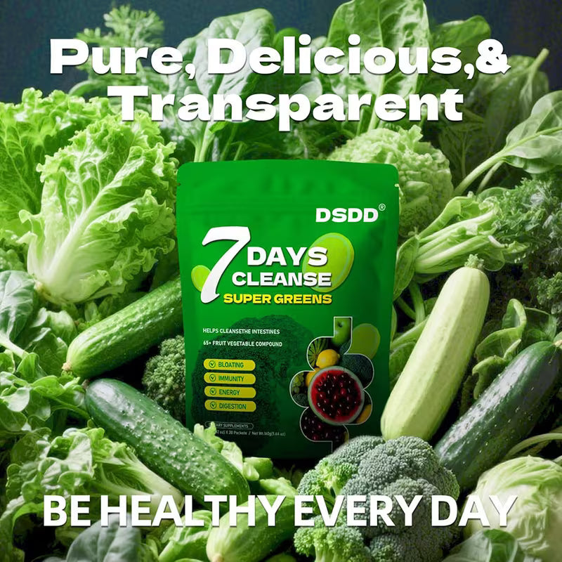 DSDD 7-Day Cleanse Super Greens Powder | Gut Health & Immunity Peaceful Pleasures