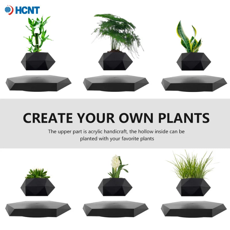 Magnetic Levitating Plant Pot | Floating Planter Home & Office