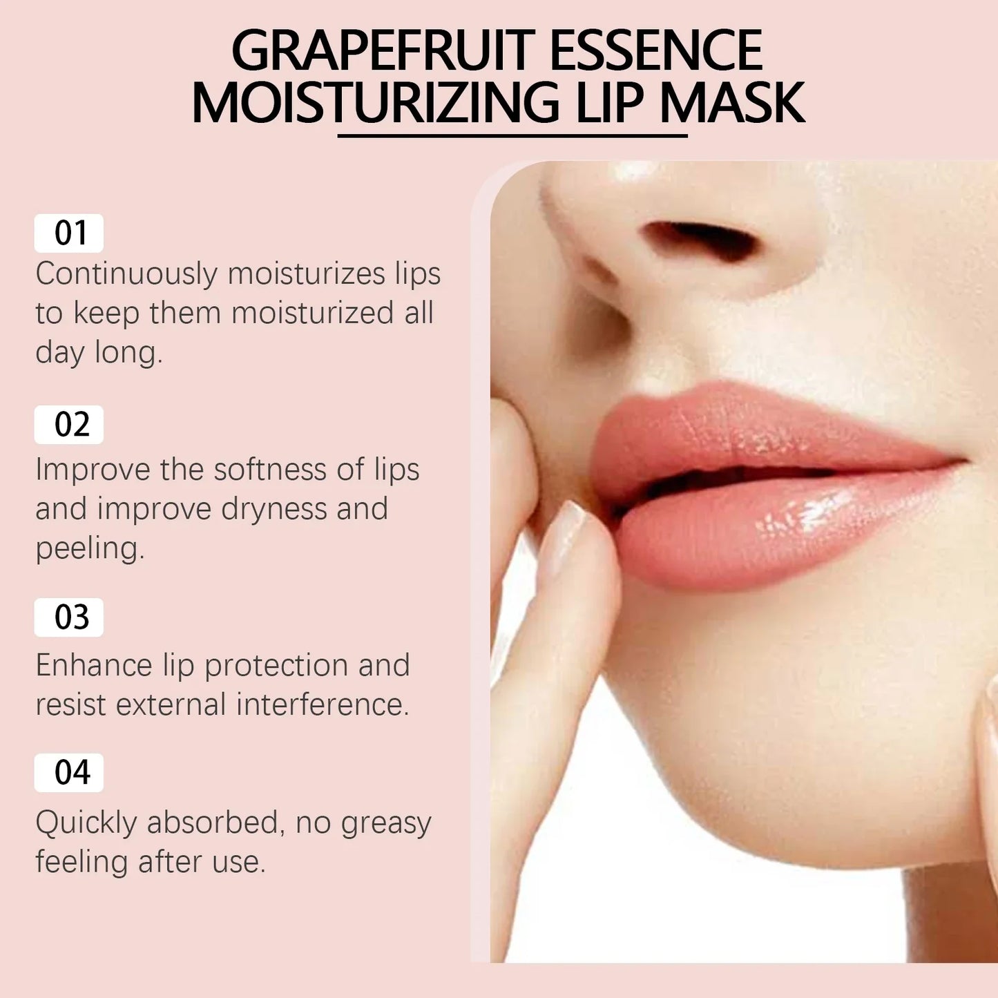 Grapefruit Essence Lip Mask – Moisturising & Fine Line Repair