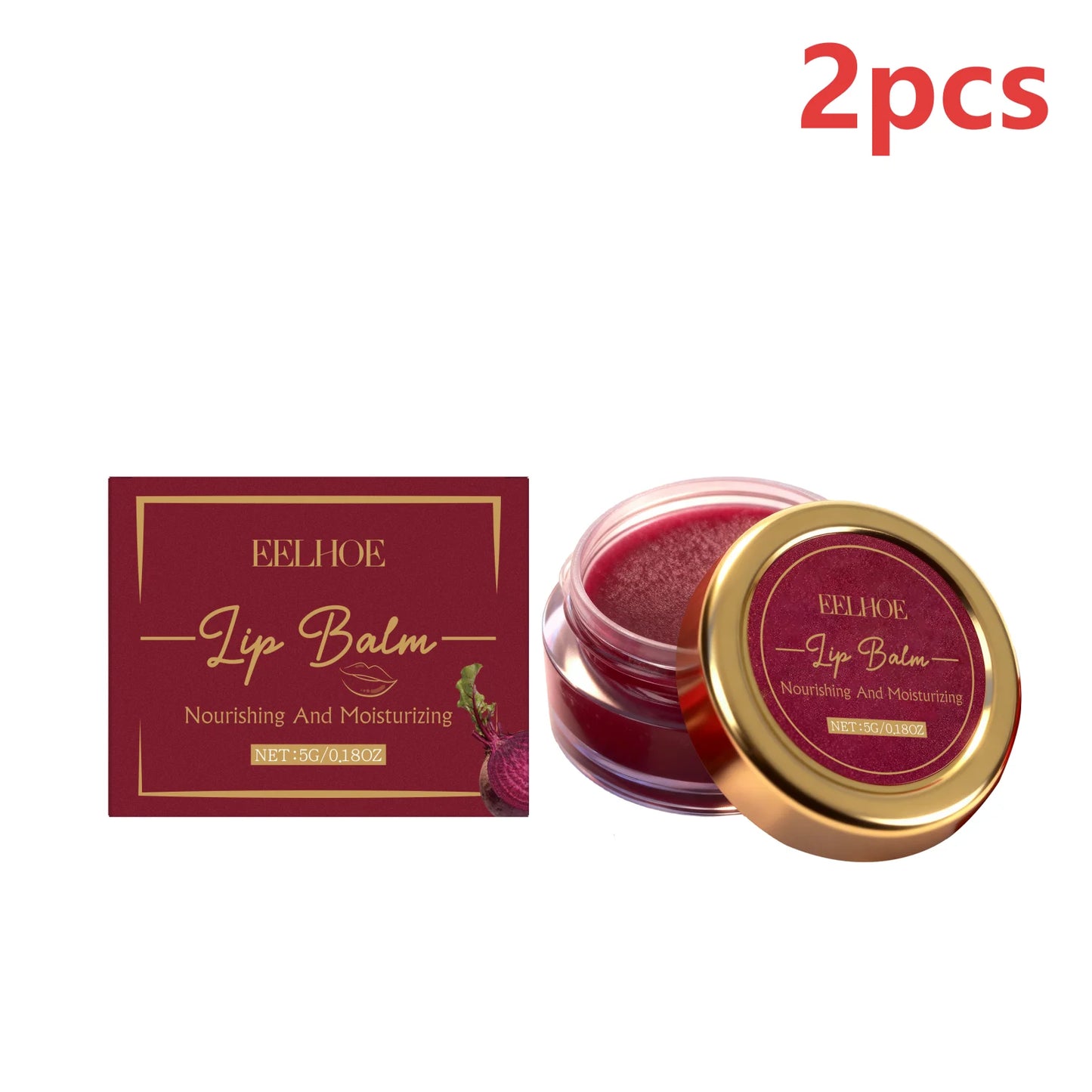 EELHOE Beetroot Tinted Lip Balm | Shea Butter & Vitamin E 5g