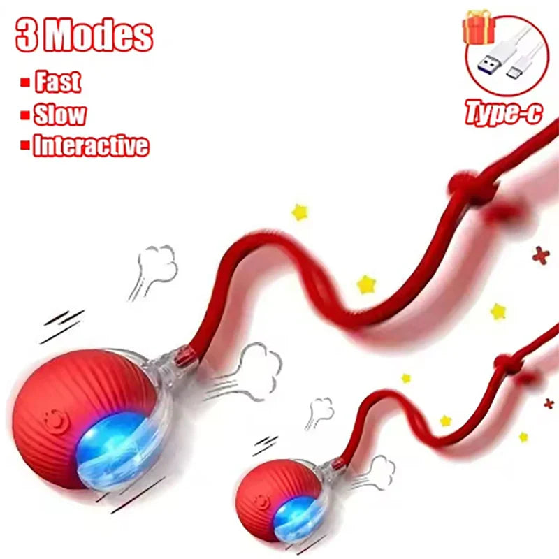 Electric Rolling Ball Cat Toy – Auto Interactive Mouse Ball