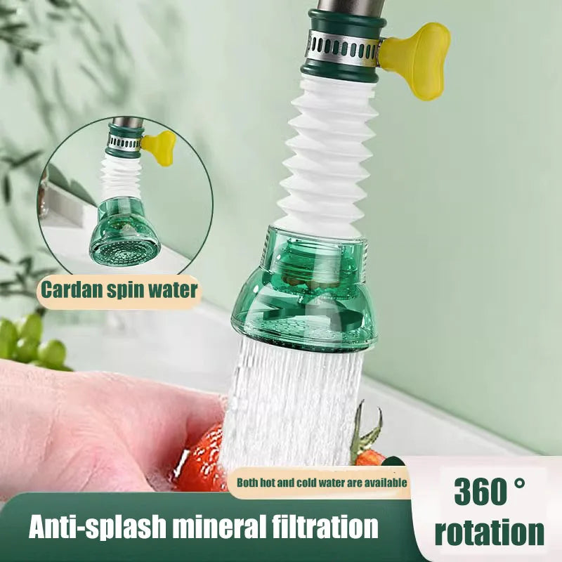 360° Faucet Extender Nozzle with Mineral Filter – Splash-Proof
