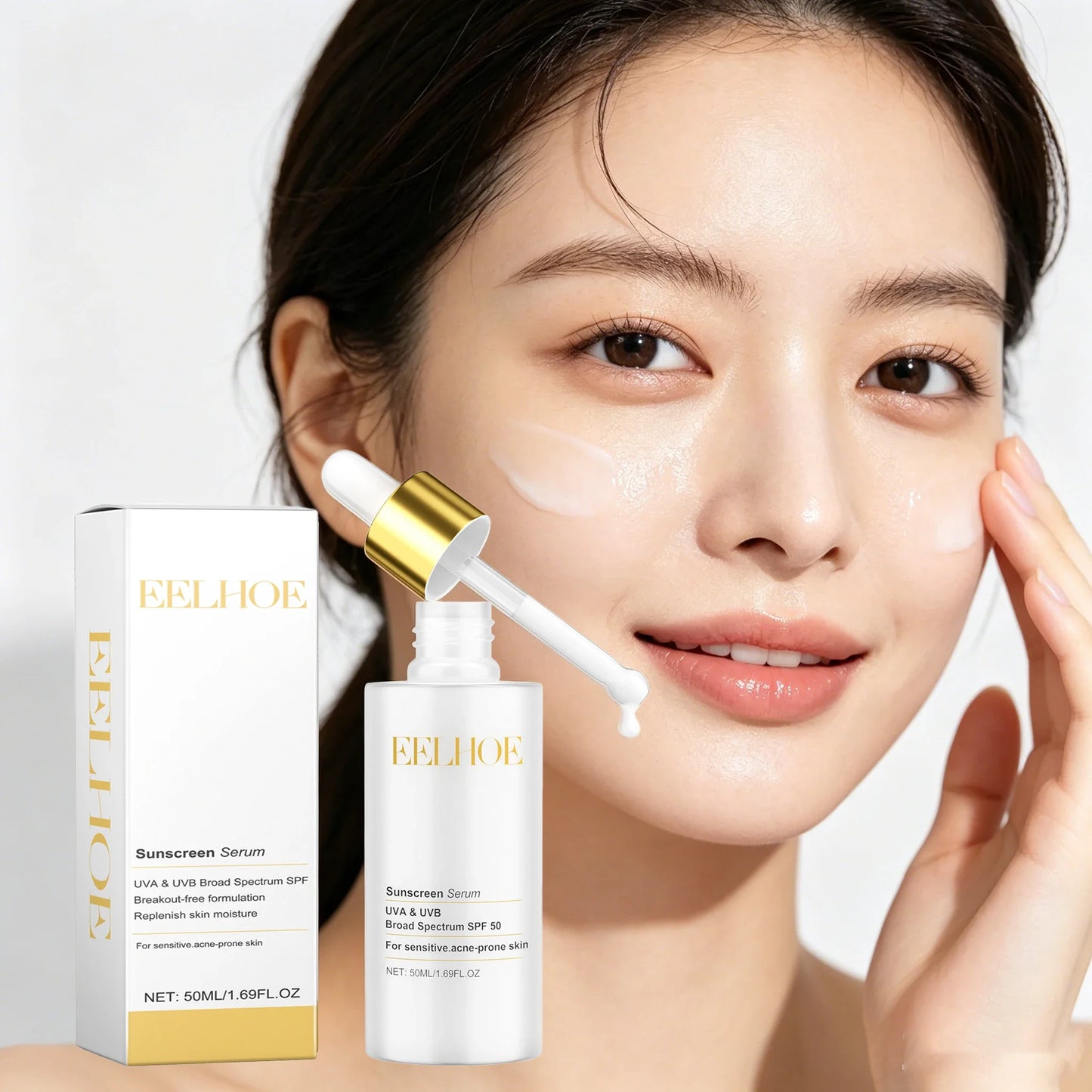 50ml Sunscreen Serum – Moisturizing, Non-Greasy SPF Facial